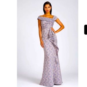 Teri Jon Jacquard Gown Size 12.